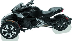 Can-Am Spyder F3 One-Piece Motorcycle Seat - Mustang Motorcycle - Standard Touring - Black - `15-`21